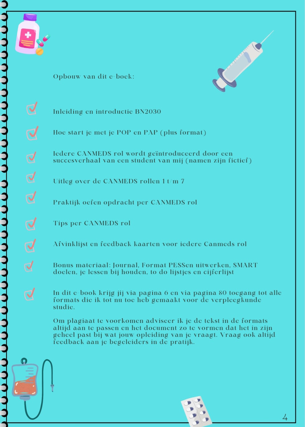 Complete Verpleegkunde studiepakket voor leerjaar 1 t/m 4.