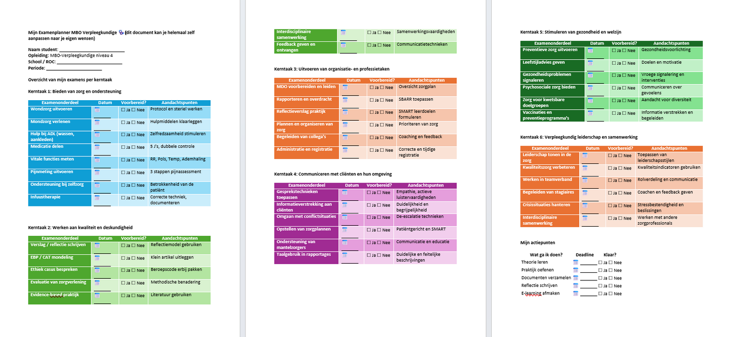 Mbo e-boek Verpleegkunde complete studiepakket, voor alle leerjaren